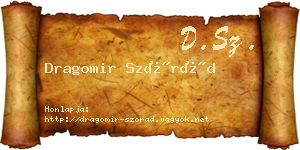 Dragomir Szórád névjegykártya